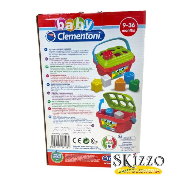 secchiello forme e colori baby clementoni