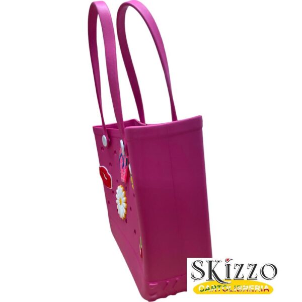 borsa in eva tintaunita clik con pins