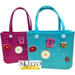 borsa in eva tintaunita clik con pins