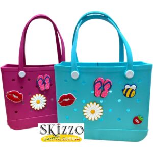 borsa in eva tintaunita clik con pins