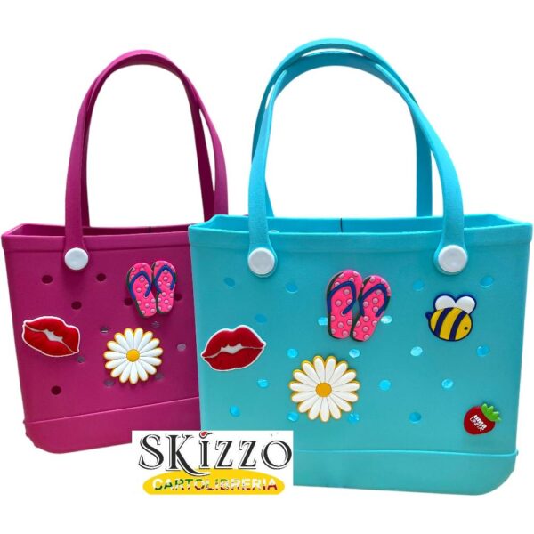 IMG-20250331-WA0012 borsa in eva tintaunita clik con pins