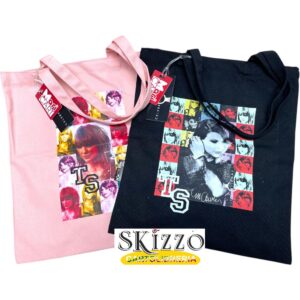 borsa shopper cotone con manici taylor swift 75892 8024708758928