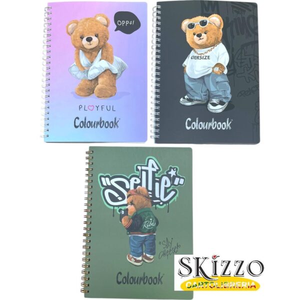 funny &bears quaderno spiralato a5 funny & bears colourbook