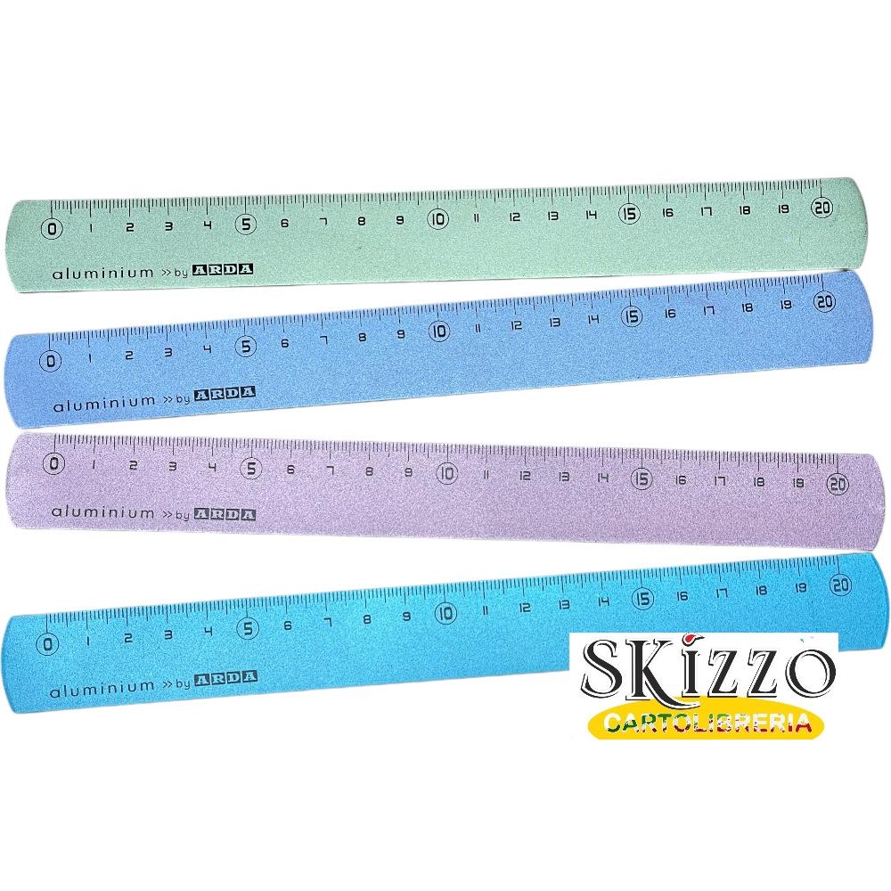 righello 20cm alluminio arda