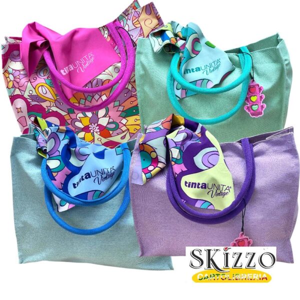 shopping bag shopping bag con foulard tintaunita vintage 2025