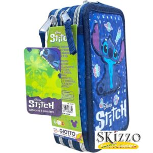 astuccio 3 zip completo in offerta disney marvel stitch