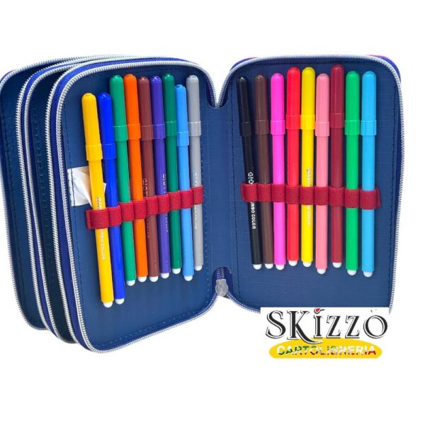 astuccio 3 zip completo in offerta disney marvel stitch