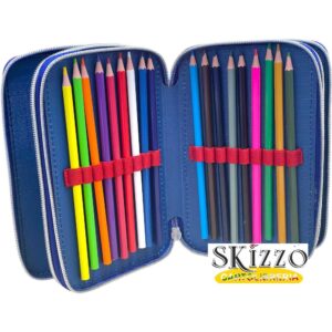 astuccio 3 zip completo in offerta disney marvel stitch