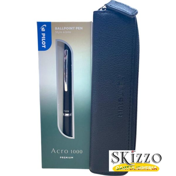 set penna ed astuccio pilot acro 1000 premium e tintaunita