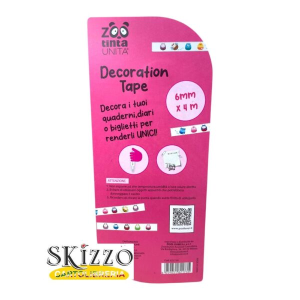 NASTRO DECORATIVO DECORATION TAPE TINTAUNITA ZOO FRUIT COLLECTION