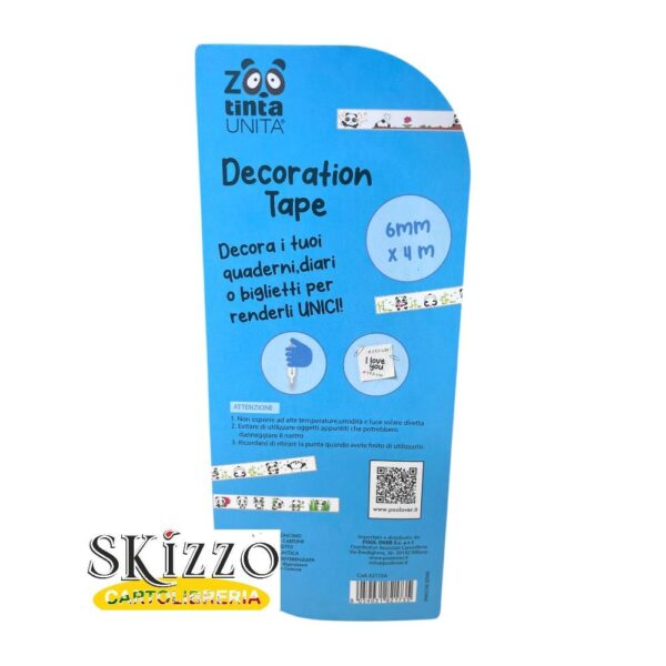 NASTRO DECORATIVO DECORATION TAPE TINTAUNITA ZOO FRUIT COLLECTION