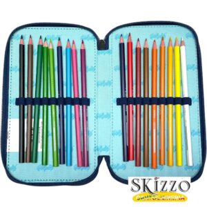 zaino ed astuccio 3 zip batman