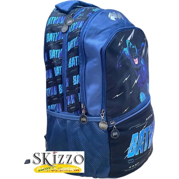 zaino ed astuccio 3 zip batman