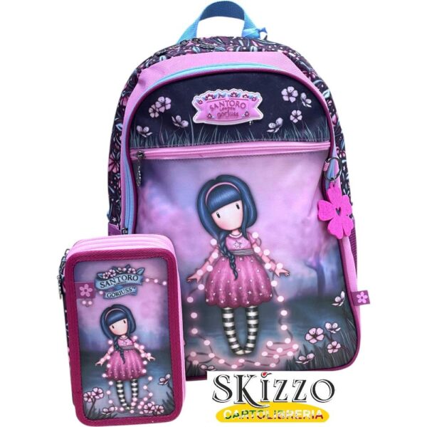 IMG-20250515-WA0051 zaino ed astuccio 3 zip gorjuss santoro in the forest