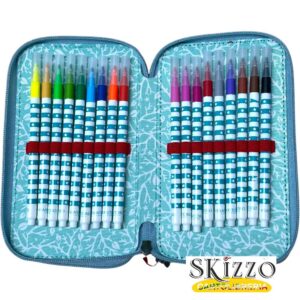 zaino ed astuccio 3 zip gorjuss santoro in the forest