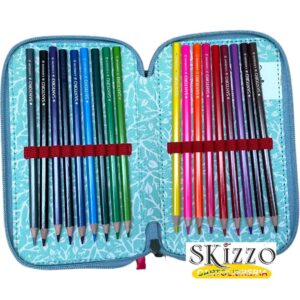 zaino ed astuccio 3 zip gorjuss santoro in the forest