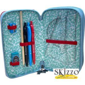 zaino ed astuccio 3 zip gorjuss santoro in the forest
