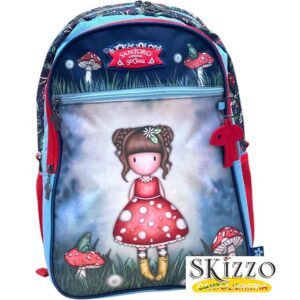 zaino ed astuccio 3 zip gorjuss santoro in the forest