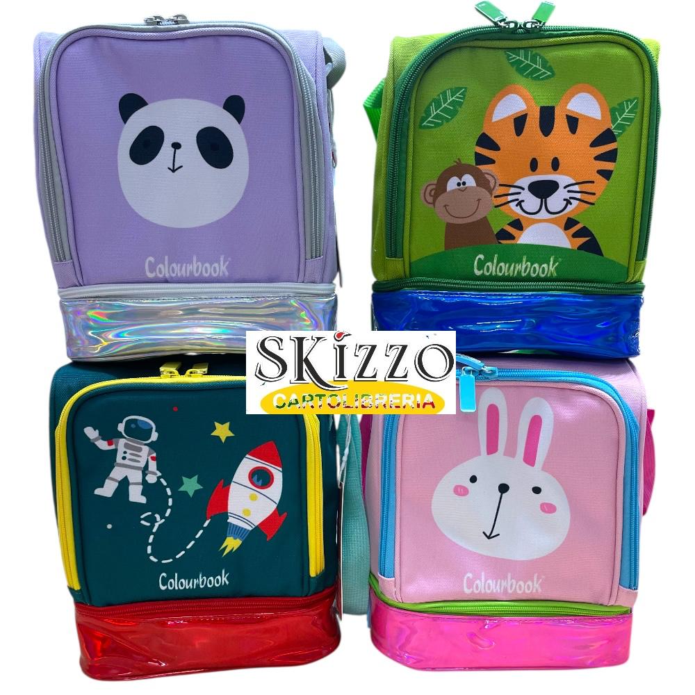 lunch bag borsa portapranzo bambini joy kids colourbook