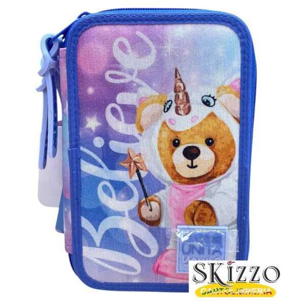 astuccio 3 zip young believe tintaunita