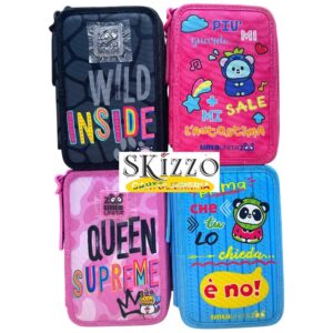 astuccio 3 zip tintaunita zoo