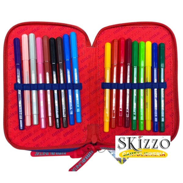 61991 astuccio 3 zip young boy shark robot tintaunita