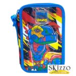 astuccio 3 zip young boy dino robot tintaunita