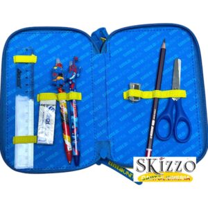 61990 astuccio 3 zip young boy dino robot tintaunita