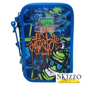 astuccio 3 zip teen street tintaunita