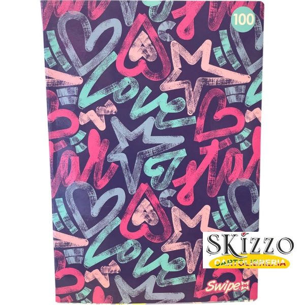 maxi quaderno hearts swipe