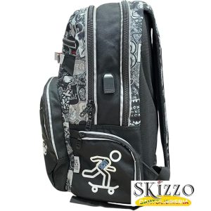 zaino e astuccio 3 zip skate maricart