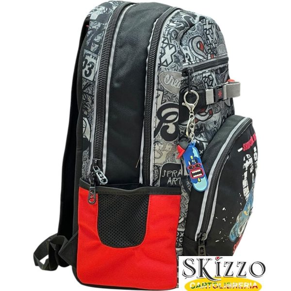 zaino e astuccio 3 zip skate maricart