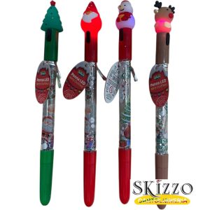 penna natale con luce