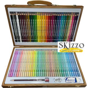 valigetta legno pastelli tintaunita