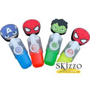 set evidenziatori supereroi marvel