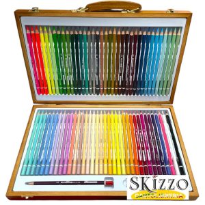 valigetta legno pastelli tintaunita