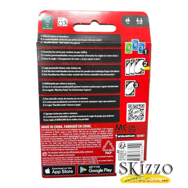 carte gioco uno mattel