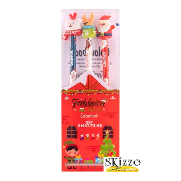 set-matite-fabbrica-elfi-pack set matite natale colourbook